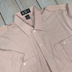 Vintage Alan Stuart Menswear Button Down Shirt Short Sleeve‎ Casual Work